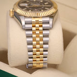 2022 Rolex Sky-Dweller Black Dial, Two Tone Yellow Gold Jubilee 326933