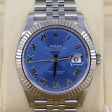 2023 Rolex Datejust 41mm Azzurro Jubilee Fluted 126334