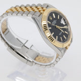 2024 Rolex DateJust 41 Black Dial Index, Two Tone Yellow Gold REF: 126333.
