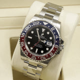 2025 Rolex GMT-Master II “Pepsi” Oyster Band 126710BLRO. (Full Factory Stickers)