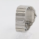 2025 Cartier Santos Large Size Blue Dial Stainless Steel Bracelet REF: WSSA0071