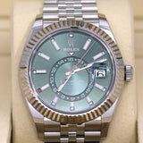 2025 Rolex Sky-Dweller Mint Green Dial, Stainless Jubilee 336934