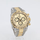 2024 Rolex Daytona Cosmograph Champagne Dial, Two Tone Yellow Gold And Steel 126503