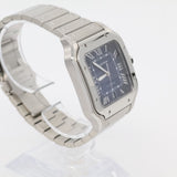 2025 Cartier Santos Large Size Blue Dial Stainless Steel Bracelet REF: WSSA0071