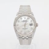 2025 Rolex DateJust 36 Mother Of Pearl Dial Diamond Index Jubilee 126234