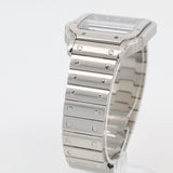 2025 Cartier Santos Large Size Blue Dial Stainless Steel Bracelet REF: WSSA0071