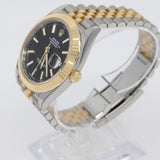 2024 Rolex DateJust 41 Black Dial Index, Two Tone Yellow Gold REF: 126333.