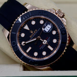 2025 Rolex Yacht-Master 40mm Rose Gold Oysterflex 126655