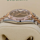 2026 Rolex Datejust 41mm Chocolate Diamond Index, Everose Jubilee 126331