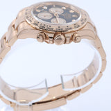 2025 Rolex Daytona Rose Gold Black Dial Diamond Index 126505