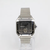2025 Cartier Santos Large Dual Time Rhodium Dial Stainless Steel WSSA0076