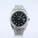 2026 Rolex Datejust 41mm Black Smooth Jubilee 126300