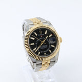 2024 Rolex Sky-Dweller Black Dial, Two Tone Yellow Gold Jubilee 336933