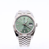 2026 Rolex Datejust 41mm Mint Green Jubilee Fluted 126334
