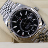 2026 Rolex Sky-Dweller Black Dial, Stainless Jubilee 336934