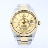 2022 Rolex Sky-Dweller Two-Tone Yellow Gold 42mm Oyster 326933