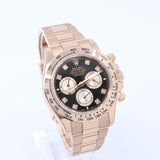 2025 Rolex Daytona Rose Gold Black Dial Diamond Index 126505