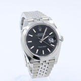2026 Rolex Datejust 41mm Black Smooth Jubilee 126300