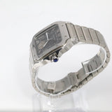 2025 Cartier Santos Large Dual Time Rhodium Dial Stainless Steel WSSA0076