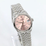 2025 Rolex Datejust 31mm Pink Fluted Jubilee Stainless Steel 278274