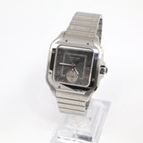 2025 Cartier Santos Large Dual Time Rhodium Dial Stainless Steel WSSA0076