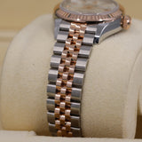 2026 Rolex Datejust 28mm Mother of Pearl Dial Fluted Jubilee Two-Tone Rose Gold 2792171