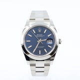 2026 Rolex Datejust 41mm Blue Oyster Smooth 126300