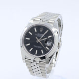 2026 Rolex Datejust 41mm Black Smooth Jubilee 126300