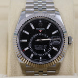 2026 Rolex Sky-Dweller Black Dial, Stainless Jubilee 336934