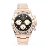 2025 Rolex Daytona Rose Gold Black Dial Stick Index 126505