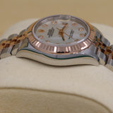 2026 Rolex Datejust 28mm Mother of Pearl Dial Fluted Jubilee Two-Tone Rose Gold 2792171