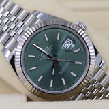 2026 Rolex Datejust 41mm Mint Green Jubilee Fluted 126334