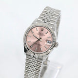 2025 Rolex Datejust 31mm Pink Fluted Jubilee Stainless Steel 278274
