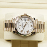 2022 Rolex Day Date 40 White Dial Roman Index Rose Gold 228235