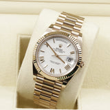 2022 Rolex Day Date 40 White Dial Roman Index Rose Gold 228235