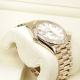 2022 Rolex Day Date 40 White Dial Roman Index Rose Gold 228235