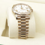 2022 Rolex Day Date 40 White Dial Roman Index Rose Gold 228235