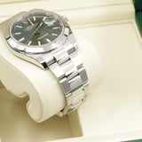 2025 Rolex Date Just 41 Mint Green Dial Smooth Bezel, Oyster Band 126300