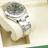 2025 Rolex Date Just 41 Mint Green Dial Smooth Bezel, Oyster Band 126300