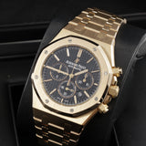 2016 Audemars Piguet Royal Oak Black Dial Chronograph Rose Gold 26320OR.
