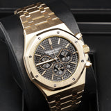 2016 Audemars Piguet Royal Oak Black Dial Chronograph Rose Gold 26320OR.
