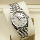 2025 Rolex DateJust 36 Mother Of Pearl Dial Diamond Index Jubilee 126234