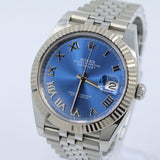 2023 Rolex Datejust 41mm Azzurro Jubilee Fluted 126334